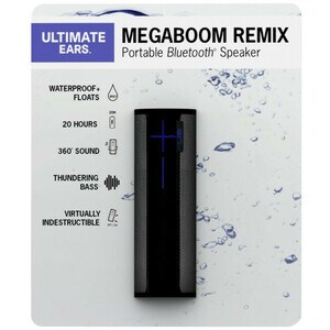 Système de Haut-Parleurs Ultimate Ears MEGABOOM Portable Bluetooth - Charbon - Montage pour tripod - Fréquence 65 Hz à 20 