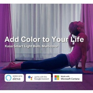 Kasa Smart KL130 LED Light Bulb - 10.50 W - 800 lm - A19 Size - Multicolor Light Color - E26 Base - 25000 Hour - 2500°K, 9
