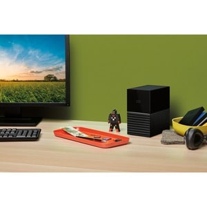 WD My Book Duo WDBFBE0240JBK 2 x Total Bays DAS Storage System - 24 TB HDD Desktop - 2 x HDD Installed - 24 TB Installed H