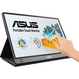 Asus ZenScreen MB16AMT 15.6" LCD Touchscreen Monitor - 16:9 - 16" Class - CapacitiveMulti-touch Screen - 1920 x 1080 - Ful