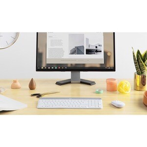 Logitech MK470 Keyboard & Mouse - Danish, Norwegian, Swedish, Finnish - USB Wireless RF - USB Wireless RF - Optical - 1000
