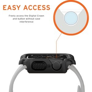 Urban Armor Gear Watch Case 44mm for Apple Watch - For Apple Apple Watch - Black - Crack Resistant, Scratch Resistant - Po