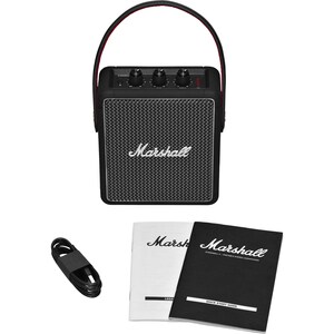 Marshall Stockwell II Portátil Bluetooth Sistema de colunas - 25 W RMS - Preto - 60 Hz para 20 kHz - Bateria recarregável