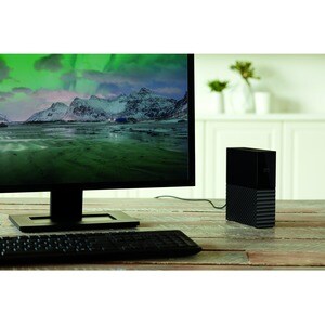 WD My Book Desktop Festplatte - Extern - 12 TB - SATA (SATA/600) - Schwarz - USB 3.0 Micro-B - 256-bit Verschlüsselungssta