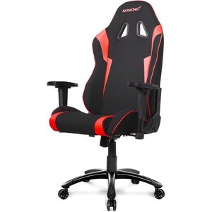 AKRacing Core Series EX-Wide Gaming Chair - For Gaming - Metal, Aluminum, Steel, Polyester, Fabric, Nylon - Red