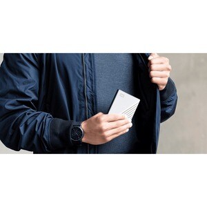 WD My Passport Ultra WDBPMV0050BSL 5 TB Portable Hard Drive - External - Silver - Desktop PC Device Supported - USB 3.0 - 