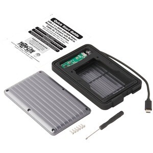 Tripp Lite by Eaton USB-C to SATA SSD/HDD Enclosure Adapter - USB 3.1 Gen 1 (5 Gbps), Thunderbolt 3, IP66 Rated, UASP - 1 