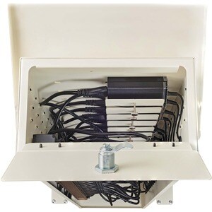 Tripp Lite by Eaton 16-Device AC Charging Tower for Chromebooks - Open Frame, White - Wired - Chromebook, iPad, Tablet PC,