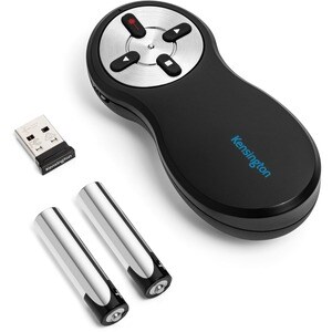 Kensington Wireless Presenter with Red Laser - Nano Receiver - Wireless - Radio Frequency - 2.40 GHz - Black - USB Type A 