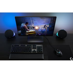 Logitech LIGHTSYNC G560 2.1 Bluetooth Lautsprechersystem - 120 W RMS - 40 Hz bis 18 kHz Frequenzgang - DTS:X, 3D Sound - USB