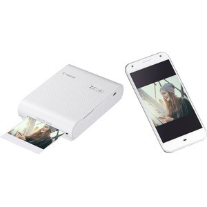 Canon SELPHY QX10 Dye Sublimation Printer - Colour - Photo Print - Portable - White - 43 Second Photo - Wireless LAN - USB