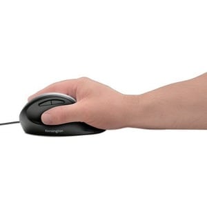 Kensington Pro Fit Mouse - USB - Optical - 5 Button(s) - Black - Cable - 3200 dpi - Right-handed