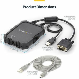 StarTech.com KVM Console - Wired - TAA Compliant - 1 Local User(s) - WUXGA - 1920 x 1200 Maximum Video Resolution - 1 x US