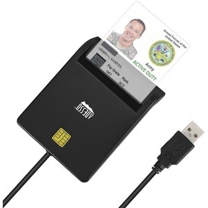 Adesso SCR-100 Smart Card Reader - Contact - Cable - USB 2.0 - TAA Compliant