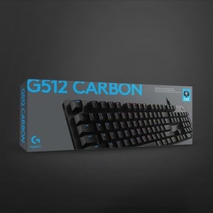 Logitech G512 RGB Mechanical Gaming Keyboard, GX Blue, USB Passthrough - Cable Connectivity - USB 2.0 Interface - English 