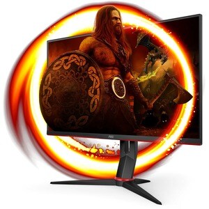 AOC AGON Q27G2U/BK 27" Class WQHD Monitor LCD para gaming - 16:9 - 68,6 cm (27") Viewable - Alinhamento vertical (VA) - WL