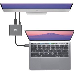 Adesso 3-IN-1 USB-C Multi-Port Docking Station (TAA Compliant) - for TV/Monitor/Projector/Notebook/Smartphone/Tablet - 60 