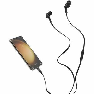 Belkin SOUNDFORM Wired Earbud Stereo Earset - Black - Binaural - In-ear - 121.9 cm Cable - USB Type C