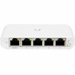 Ubiquiti USW-Flex-Mini Ethernet Switch - 5 Ports - Manageable - Gigabit Ethernet - 10/100/1000Base-T - 2 Layer Supported -