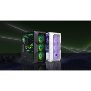 Cooler Master MasterBox MCB-D500D-WGNN-S01 Computer Case - Mid-tower - White - Mesh, Steel, Plastic, Tempered Glass - 4 x 