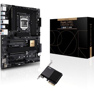 Asus ProArt Z490-CREATOR 10G Desktop Motherboard - Intel Z490 Chipset - Socket LGA-1200 - Intel Optane Memory Ready - ATX 