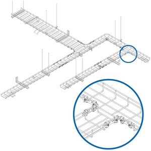 Eaton Tripp Lite Series L Coupler Kit for Wire Mesh Cable Trays - Metal
