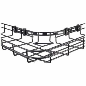 Eaton Tripp Lite Series Arc Buffer Link Span Kit for Wire Mesh Cable Trays (2 in. tall) - Elbow - Black Powder Coat - Metal