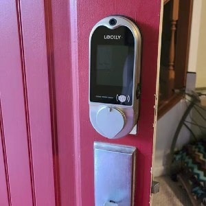 Lockly Vision Smart Lock + Video Doorbell - Touchscreen - Bluetooth - Satin Nickel