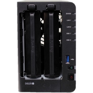 Synology DiskStation DS220+ 2 x Total Bays SAN/NAS Storage System Celeron J4025 Dual-core (2 Core) 2 GHz - 2 GB RAM - DDR4