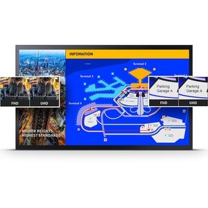 LCD Digital Signage Samsung Interactive QM32R-T 812,80 mm - Touchscreen Cortex A72 1,70 GHz - 2,50 GB LPDDR4 - 1920 x 1080