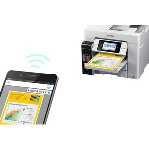 Epson ET-5880 Wireless EcoTank Inkjet Multifunction Printer - Colour - Copier/Fax/Printer/Scanner - 32 ppm Mono/32 ppm Col