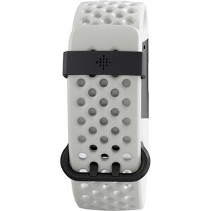 Fitbit Charge 3 Smart Band - Frost White, Graphite Aluminum Body Color - Leather, Aluminium Body Material - Woven, Elastom