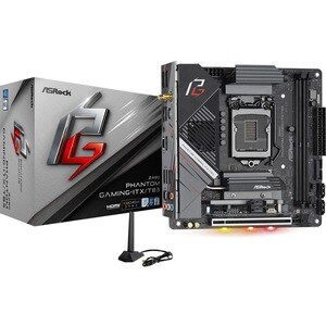 ASRock Z490 Phantom Gaming-ITX/TB3 Desktop-Mainboard - Intel Chipsatz - Socket LGA-1200 - Intel-Optane-speicherbereit - Mi