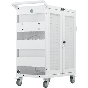 Tripp Lite by Eaton Safe-IT Multi-Device UV Charging Cart, Hospital-Grade, 32 AC Outlets, Laptops, Chromebooks, Antimicrob