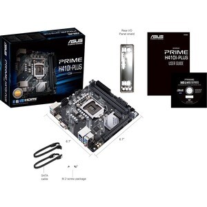 Asus Prime H410I-PLUS/CSM Desktop Motherboard - Intel H410 Chipset - Socket LGA-1200 - Mini ITX - 64 GB DDR4 SDRAM Maximum