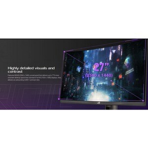 Asus ROG Strix XG27WQ 68,6 cm (27 Zoll) WQHD Gekrümmter Bildschirm WLED Gaming-LCD-Monitor - 16:9 Format - 685,80 mm Class
