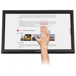 ViewSonic TD2423 24 Zoll Class LCD-Touchscreen-Monitor - 16:9 Format - 7 ms Reaktionszeit - 61 cm (24 Zoll) Viewable - Inf