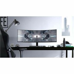 Samsung Odyssey G9 C49G95TSSL 49" Class Dual Quad HD (DQHD) Curved Screen Gaming LED Monitor - 32:9 - Black - 124.5 cm (49