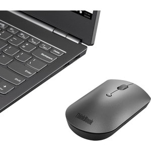 Mouse Lenovo - Bluetooth - Óptico - 3 Botón(es) - Gris hierro - Inalámbrico - 2400 dpi - Simétrico