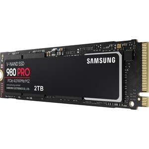 Samsung 980 PRO MZ-V8P2T0BW 2 TB Solid State Drive - M.2 2280 Internal - PCI Express NVMe (PCI Express NVMe 4.0 x4) - Blac