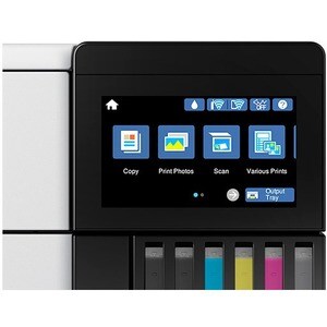 Epson ET-8500 Inkjet Multifunction Printer-Color-Copier/Scanner-5760x1440 dpi Print-Automatic Duplex Print-100 sheets Inpu