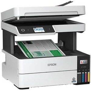 Epson EcoTank Pro ET-5150 Inkjet Multifunction Printer-Color-White-Copier/Scanner-4800x1200 dpi Print-Automatic Duplex Pri