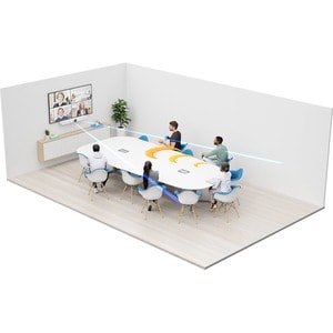 Telecamera per videoconferenze Logitech Rally Bar - 30 fps - Bianco - USB 3.0 - 3840 x 2160 Video - 3x Zoom Digitale - Mic