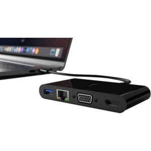 Belkin USB-C 5-in-1 Hub Plus 100W - for Notebook - Charging Capability - 100 W - USB Type C - 4K - 3840 x 2160 - 1 x USB 3