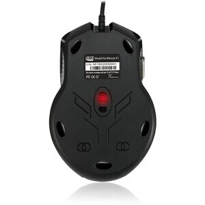Adesso iMouse X1 Gaming Mouse - USB - Optical - 6 Button(s) - Black, Grey - Cable - 3200 dpi - Scroll Wheel - Right-handed