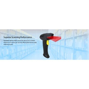 Adesso NuScan NuScan 2500TU Healthcare, Warehouse, Logistics Handheld Barcode Scanner - Cable Connectivity - USB Cable Inc