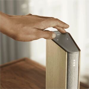 Bang & Olufsen Beosound Emerge Bluetooth Speaker System - Light Oak - Bookshelf, Shelf - 45 Hz to 22 kHz - Wireless LAN
