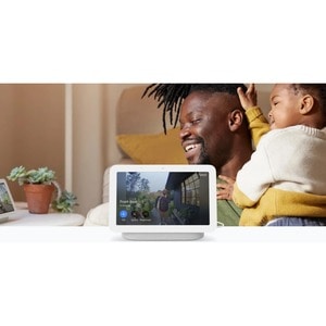 Google Nest Hub (2nd Gen) - Smart display - LCD 7" - wireless - Wi-Fi, Bluetooth - chalk - 7" Width x 2.7" Depth x 4.7" He