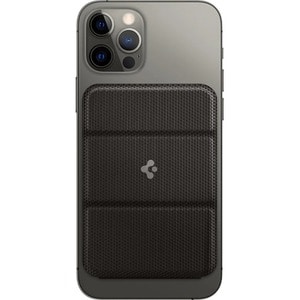 Spigen Card, iPhone Card Holder - 65 mm x 95 mm x 5.3 mm x - Polyurethane Leather, Suede - Black