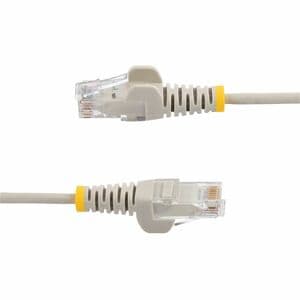 3 m CAT6 Cable - Slim CAT6 Patch Cord - Grey - Snagless RJ45 Connectors - Gigabit Ethernet Cable - 28 AWG (N6PAT300CMGRS)